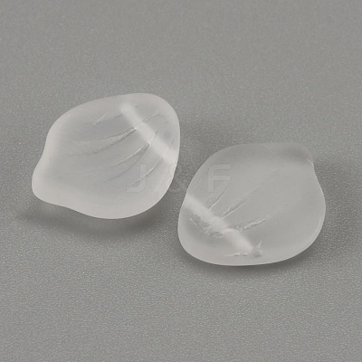 Frosted Glass Pendants GLAA-WH0033-24-1