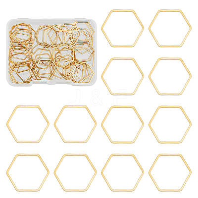 50Pcs 201 Stainless Steel Linking Rings STAS-DC0015-17-1