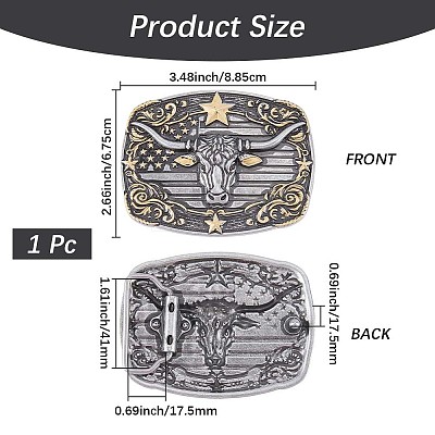 Alloy Belt Buttons FIND-WH20039-006B-AS-1