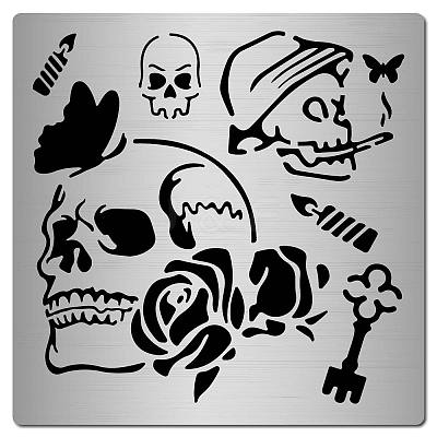 Stainless Steel Cutting Dies Stencils DIY-WH0238-061-1