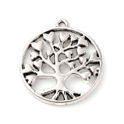 Tibetan Style Alloy Pendants FIND-A053-05B-AS-1