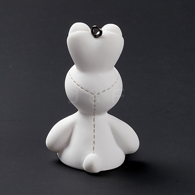 Opaque PVC Plastic Big Pendants RESI-G049-01B-1