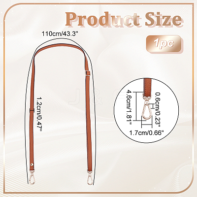 Adjustable Leather Bag Straps DIY-WH0304-708B-1