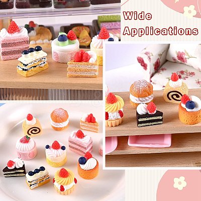 44Pcs 11 Styles Cake Miniature Ornaments DJEW-CJ0001-29-1
