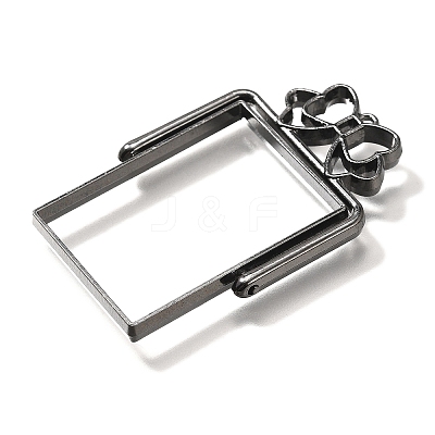 Alloy Open Back Bezel Pendants PALLOY-I223-10B-1