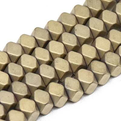 Electroplate Non-magnetic Synthetic Hematite Beads Strands G-T061-05E-1