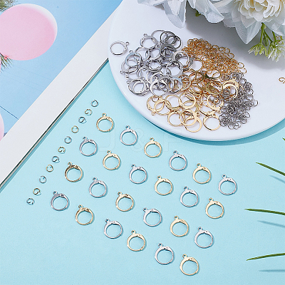 80Pcs 304 Stainless Steel Leverback Earring Findings DIY-ME0001-05-1