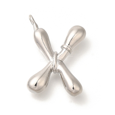 Rack Plating Brass Pendants KK-I722-08P-X-1