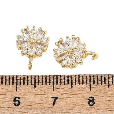Brass Micro Pave Cubic Zirconia Pendants KK-A269-17G-1