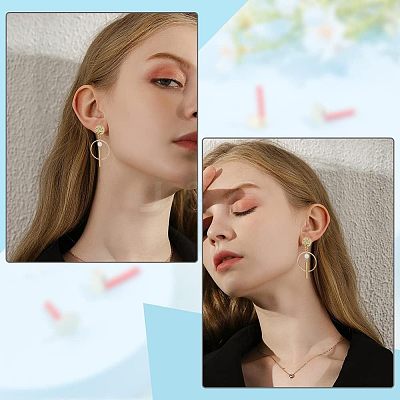 60Pcs Alloy Stud Earring Findings FIND-FH0005-71-1