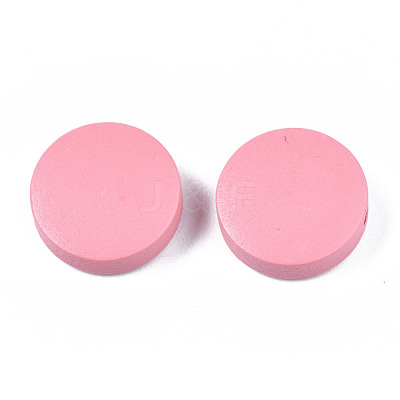 Painted Natural Poplar Wood Beads WOOD-S045-063A-06-1