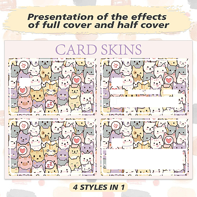 Plastic Waterproof Card Stickers STIC-WH0032-001-1