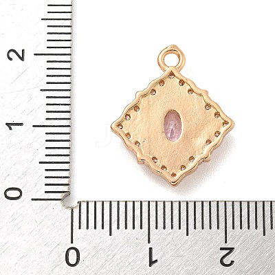 Brass Micro Pave Cubic Zirconia Pendants KK-Z072-03KCG-01-1