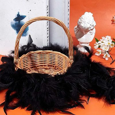 Turkey Feathers Fluff Boa for Dancing FIND-WH0126-125A-1