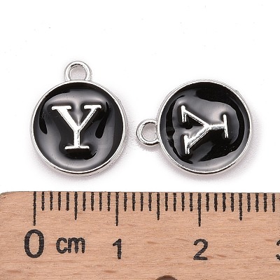 Platinum Plated Alloy Charms ENAM-S118-02Y-P-1