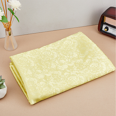 Polyester Flower Pattern Fabric DIY-WH0021-39A-1