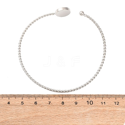 Brass Twisted Ring Cuff Bangle Making FIND-P035-09P-1