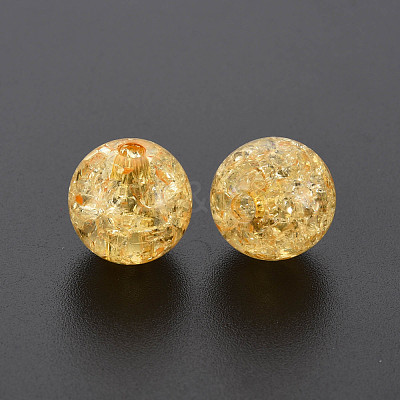 Transparent Crackle Acrylic Beads MACR-S373-66A-N13-1
