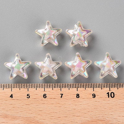 Transparent Acrylic Beads TACR-S152-11B-06-1