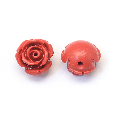 Flower Cinnabar Beads CARL-Q003-07-1