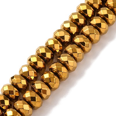 Electroplate Non-magnetic Synthetic Hematite Beads Strands X-G-J160-E-02-1