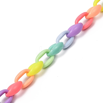 Handmade Acrylic Cable Chains AJEW-JB00689-1