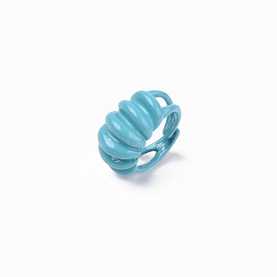 Spray Painted Alloy Cuff Rings X-RJEW-T011-24B-RS-1