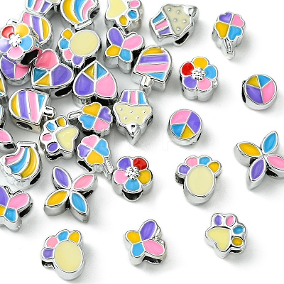 33Pcs 11 Styles CCB Plastic Large Hole Beads CCB-FS0001-12-1