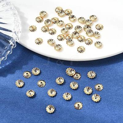 SHEGRACE Brass Beads Caps XGRPCU721-281G-1