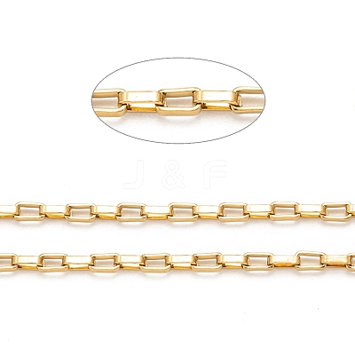 3.28 Feet Ion Plating(IP) 304 Stainless Steel Venetain Chains X-CHS-H007-34G-1