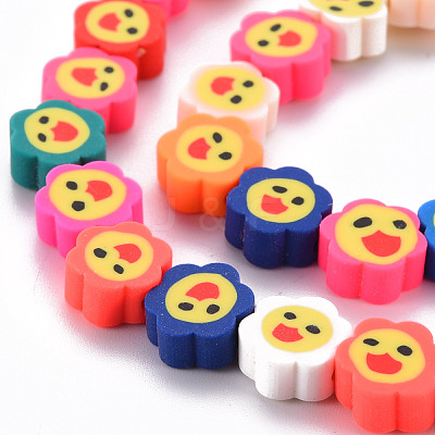 Handmade Polymer Clay Beads Strands CLAY-N008-013-1