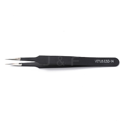 Spray Painted 201 Stainless Steel Beading Tweezers TOOL-G021-07-1
