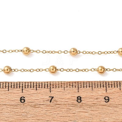 304 Stainless Steel Ball Link Chain/Satellite Chain Necklaces SA-CBA4160-20G-1