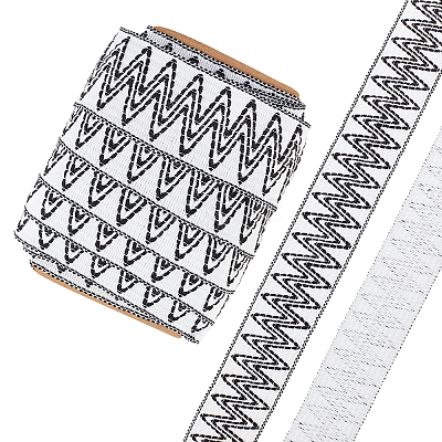Ethnic Style Jacquard Nylon Elastic Ribbon OCOR-AR0001-42-1