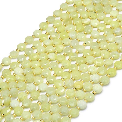 Natural Lemon Jade Beads Strands G-C116-A43-02-1
