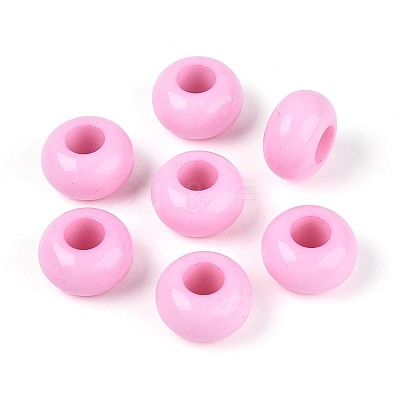 Valentine's Day Opaque Acrylic European Beads SACR-N019-03M2-1