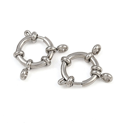 304 Stainless Steel Spring Ring Clasps LS-STAS-B095-03P-03-1