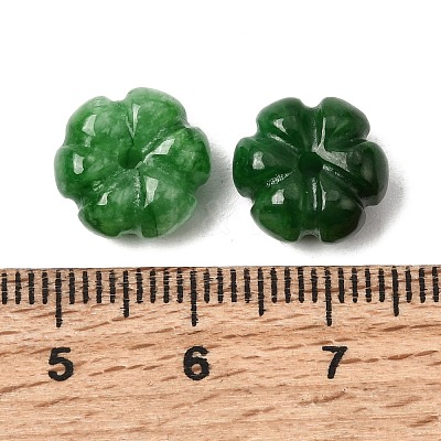 Natural Myanmar Jade Dyed Carved Beads G-C283-09-1