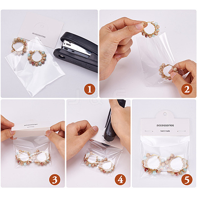 100Pcs Foldable Paper Hanging Header CDIS-TA0001-22-1
