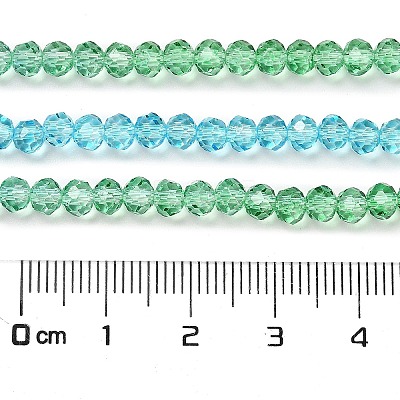 Transparent Painted Glass Beads Strands X1-DGLA-A034-T3mm-A17-1