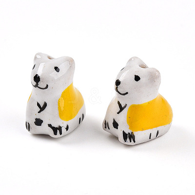 Handmade Porcelain Beads PORC-N009-09C-1