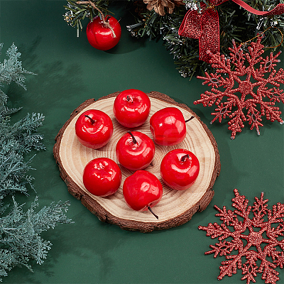 20Pcs Mini Foam Imitation Apples DIY-PH0009-60-1