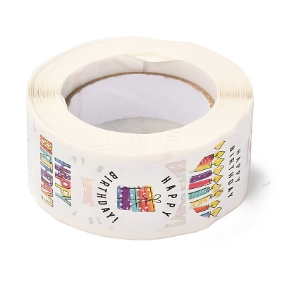 Birthday Themed Pattern Self-Adhesive Stickers DIY-E023-08E-1
