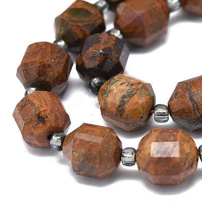 Natural Gemstone Beads Strands G-O201B-90-1