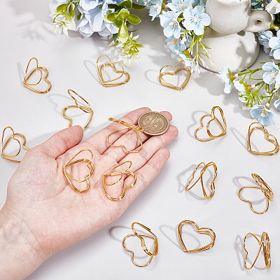 32Pcs Mini Iron Place Card Holders ODIS-SP0001-08G-1