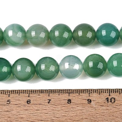 Dyed Natural Agate Beads Strands G-Q606-12MM-A02-1