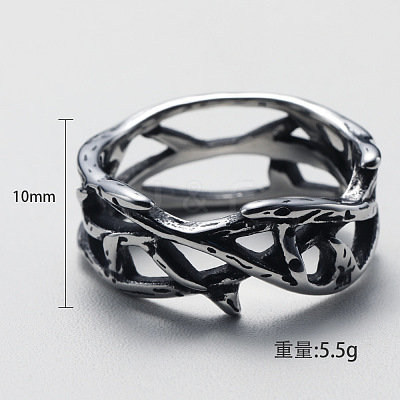 304 Stainless Steel Finger Rings FS-WG2B888-03-1