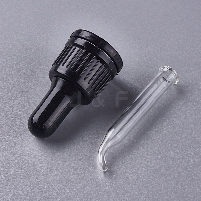 Essential Oil Bent Tip Glass Dropper TOOL-WH0117-41A-1