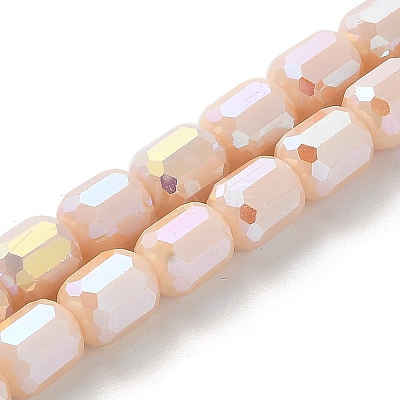 Electroplate Glass Beads Strands EGLA-D030-06B-1