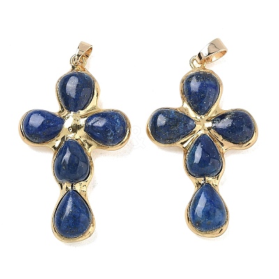 Dyed Natural Lapis Lazuli Pendants GG-CBA9F30-02G-17-1